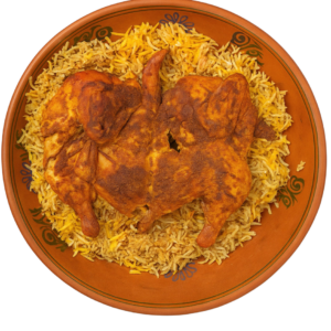 CHICKEN SAJJI WITH RICE